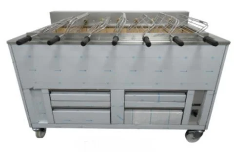 Barbecue en inox au Charbon Industriel professionnel 7 grilles rotatives IMPORMARTINHO Achetez Aujourd’hui