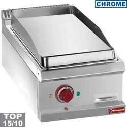 Plancha professionnelle électrique lisse en chrome 1 zone DIAMOND profondeur 700mm Achetez Aujourd’hui