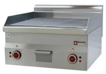 Vente Flash Plancha professionnelle électrique lisse 2 zones DIAMOND profondeur 600mm