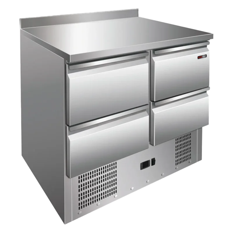 Saladette réfrigérée 4 tiroirs inox REDFOX Prix Choc