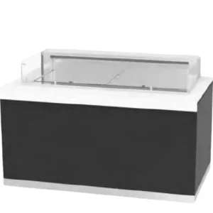 Vitrine réfrigérée ouverte basse avec cuve pour 4 bacs GN1/1 INFRICO - Série SELF-SERVICE - Gastrobuffets Promotion Saisonnière