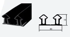 Joint bourrelet caoutchouc noir pour meuble froid professionnel Longueur 25m Acheter En Ligne
