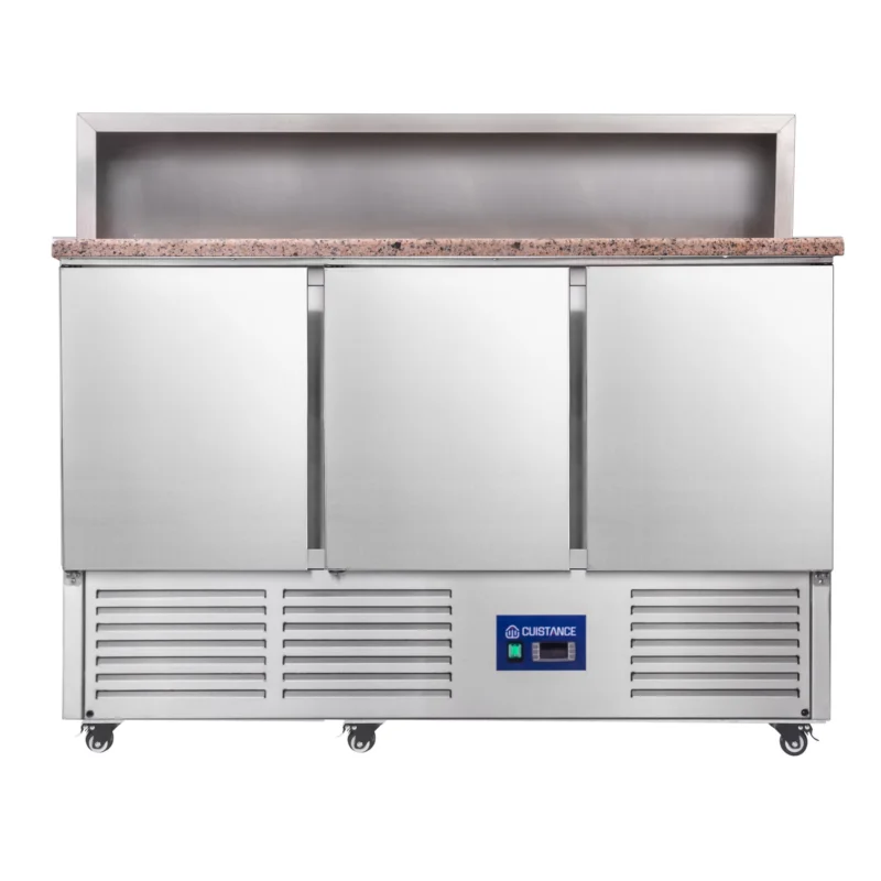Saladette réfrigérée 3 portes avec granit CUISTANCE Nouvelle Collection