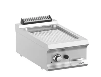 Retour Gratuit Plancha professionnelle gaz rainurée à poser MBM - DOMINA PRO 700