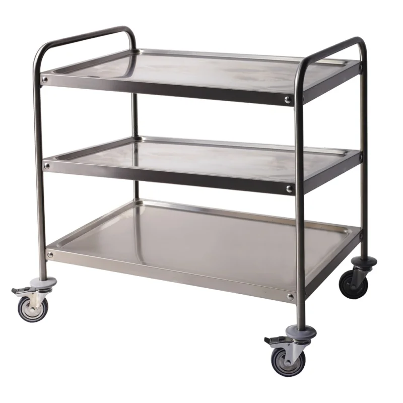 Chariot de service inox 3 niveaux Longueur 800mm BERTRAND - CD3/0850-C Achetez Aujourd’hui