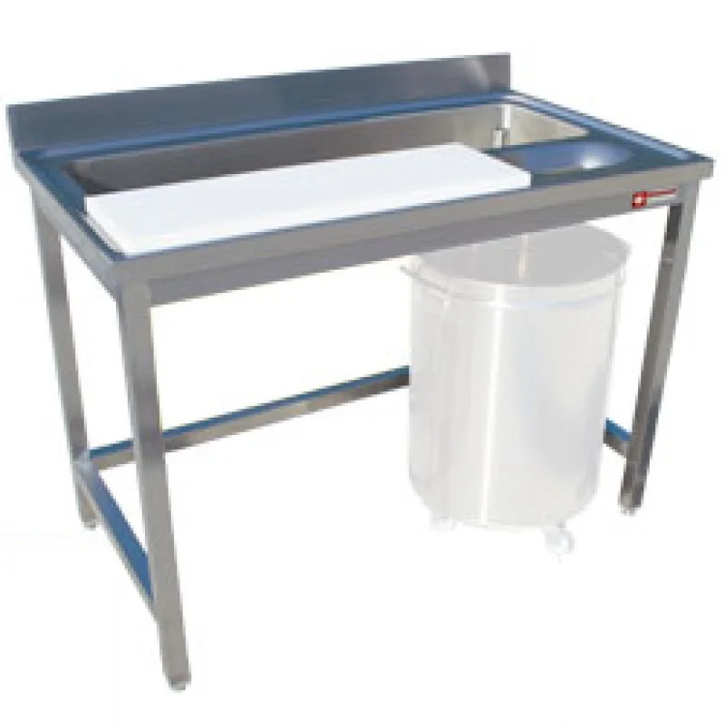Nouveauté Table inox lave légumes 1200x700mm DIAMOND - TPL1270A