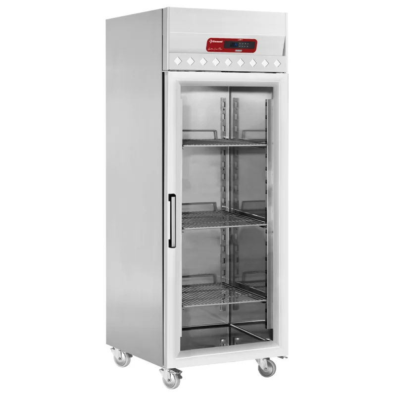 Remise Frigo professionnel positive 1 porte vitrée 700 Litres DIAMOND