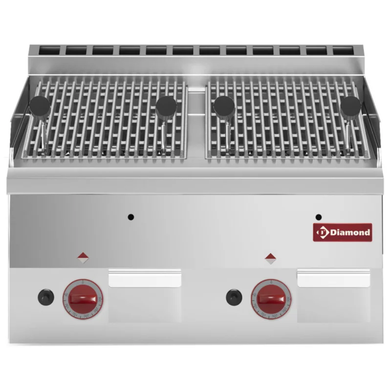 Bon Plan Grill charcoal pierres de lave double DIAMOND profondeur 600mm