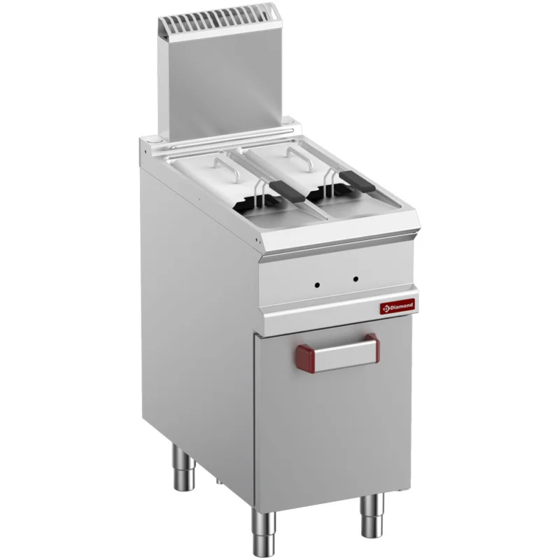 Prix Réduit Friteuse professionnelle gaz 2x7 litres sur placard DIAMOND