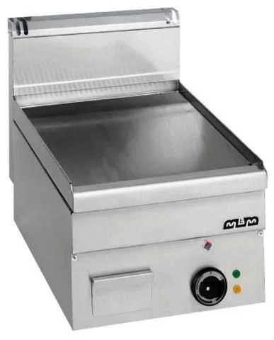 Plancha professionnelle électrique lisse chromée 1 zone MBM profondeur 600mm Commander Maintenant