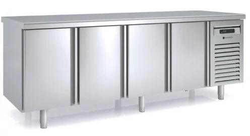 Must-Have Table réfrigérée traversante 4x4 portes profondeur 700 CORECO - MFCG-250