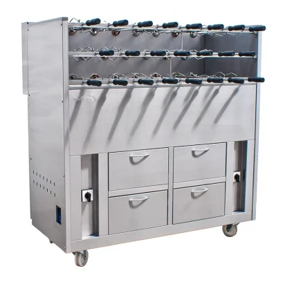 Grill professionnel au Charbon de Bois pour Rodizio 23 broches GRELHACO - RBCV Bon Marché