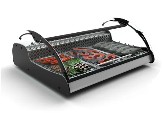 Vitrine réfrigérée à poissons 3xGN1/1 XL SAYL - VX3S Acheter En Ligne
