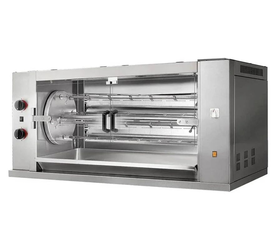 Pas Cher Rôtissoire professionnelle multi-rotative à gaz 4 broches MCM