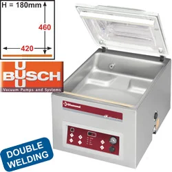 Machine d'emballage sous vide à cloche Longueur de scellage 420mm DIAMOND Satisfait Ou Remboursé
