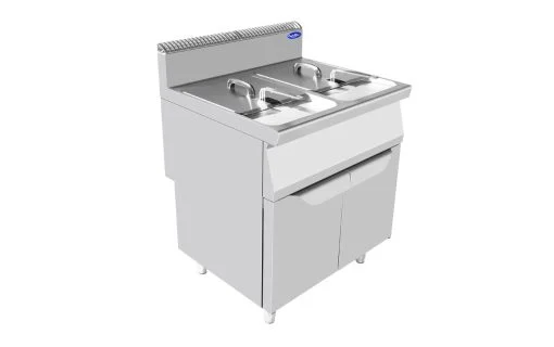 Friteuse professionnelle gaz 2 x 16 Litres sur placard ATOSA Offre Exclusive
