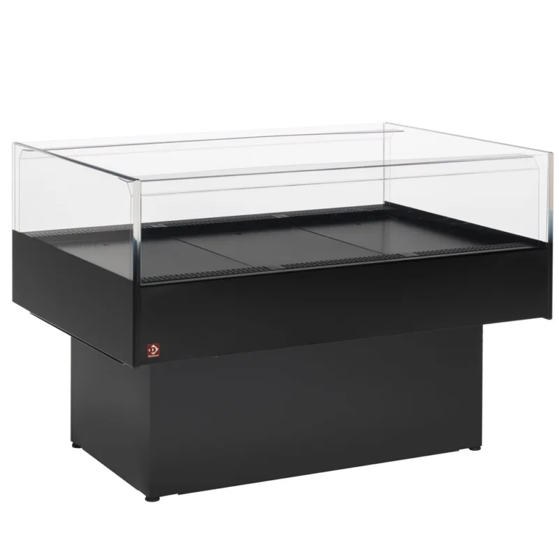 Ilot réfrigéré libre-service longueur 1500mm noir DIAMOND Nouveauté
