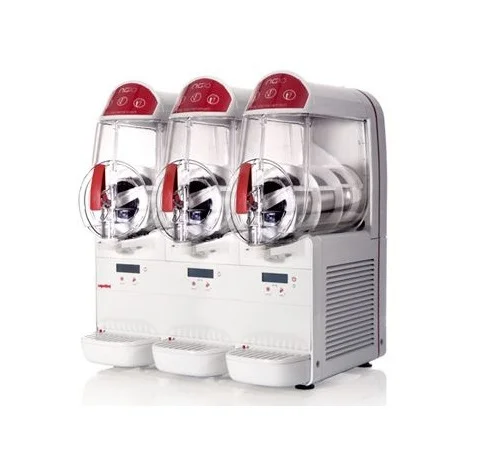 Produit De Marque Distributeur de granité et frappé 3 cuves double paroi de 10 litres UGOLINI