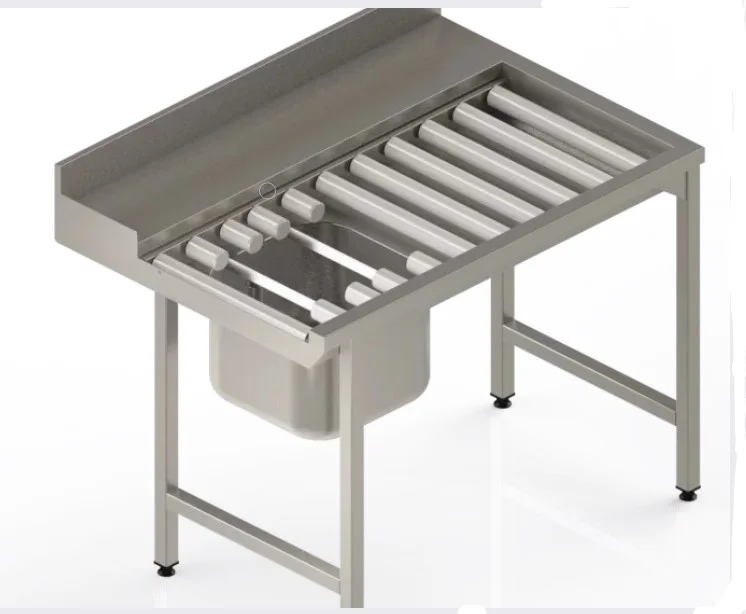 Haute Qualité Table à rouleaux avec plage arrière et dosseret1100mm de longueur