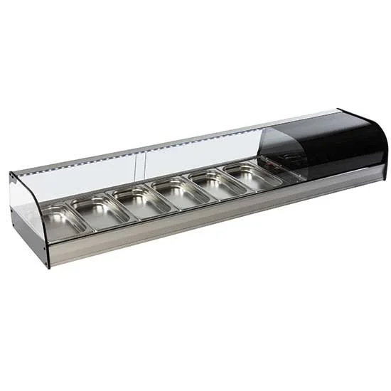 Dernier Modèle Vitrine à tapas réfrigérée 6x GN1/3 MASTRO - TPFR6IA