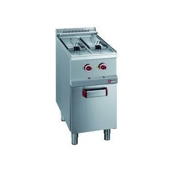 Authentique Friteuse professionnelle électrique 2x7 litres sur placard DIAMOND