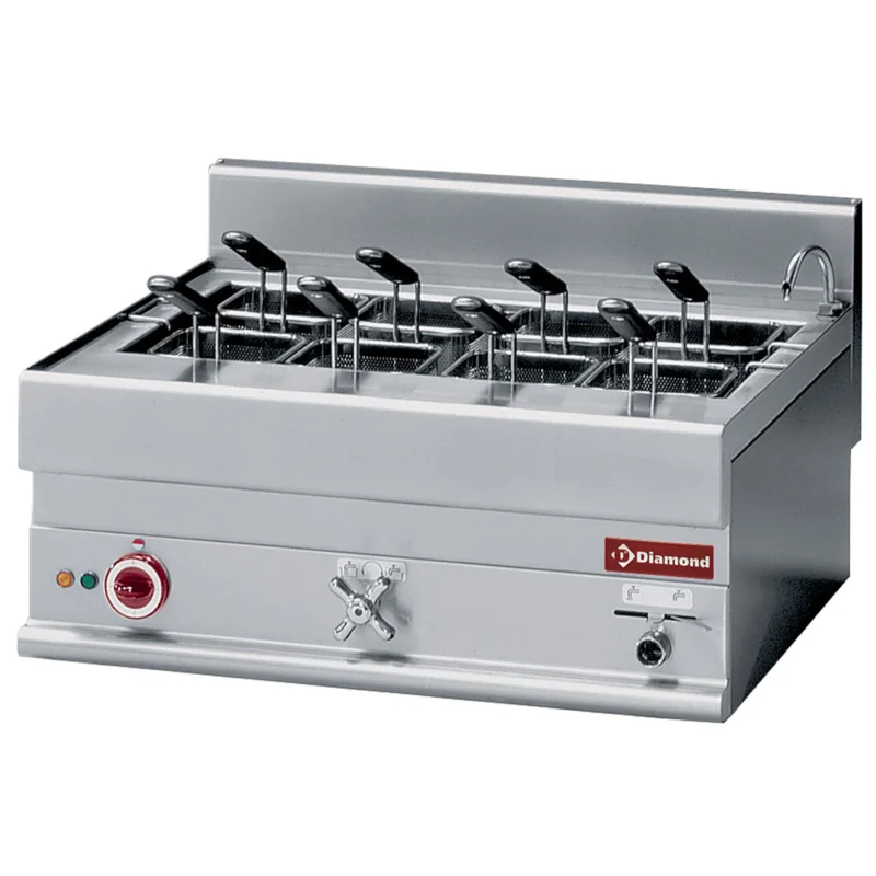 Cuiseur à pâtes électrique double DIAMOND profondeur 650mm Prix Promo