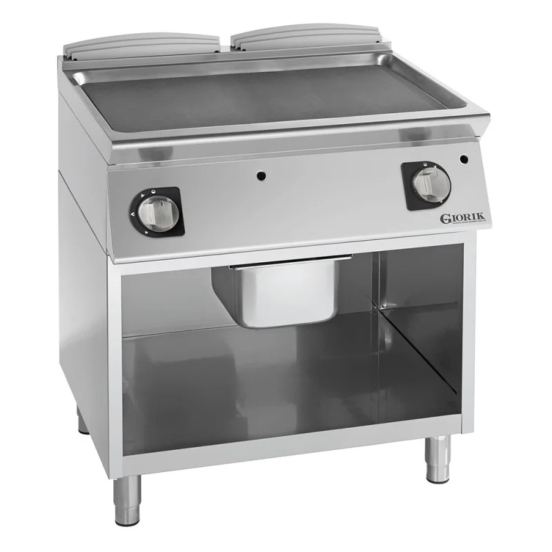 Prix Promo Plancha professionnelle gaz acier chromée lisse 800 GIORIK