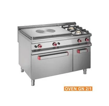 Fourneau 2 feux vifs avec plaque coup de feu sur four gaz gamme 900 DIAMOND Satisfait Ou Remboursé
