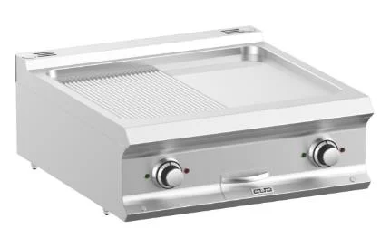Quantité Limitée Plancha professionnelle électrique lisse et rainurée à poser MBM - DOMINA PRO 700