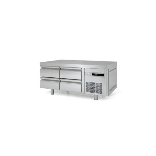 Soubassement réfrigéré 4 x 1/2 tiroirs longueur 1345mm CORECO Meilleure Vente