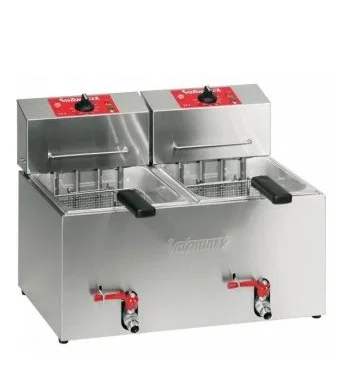 Friteuse professionnelle électrique à poser 2 x 7 Litres VALENTINE - Série TF Produit De Marque