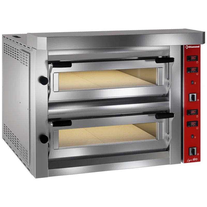 Expédition Rapide Four à pizza électrique 2 x 4 pizzas DIAMOND