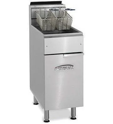Nouvelle Collection Friteuse à haut-rendement gaz 1 cuve 14 Litres IMPERIAL