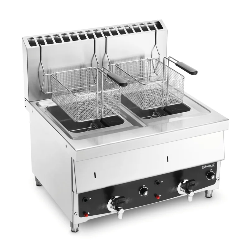 Friteuse professionnelle gaz à poser 2 x 10 Litres CASSELIN Vente Directe