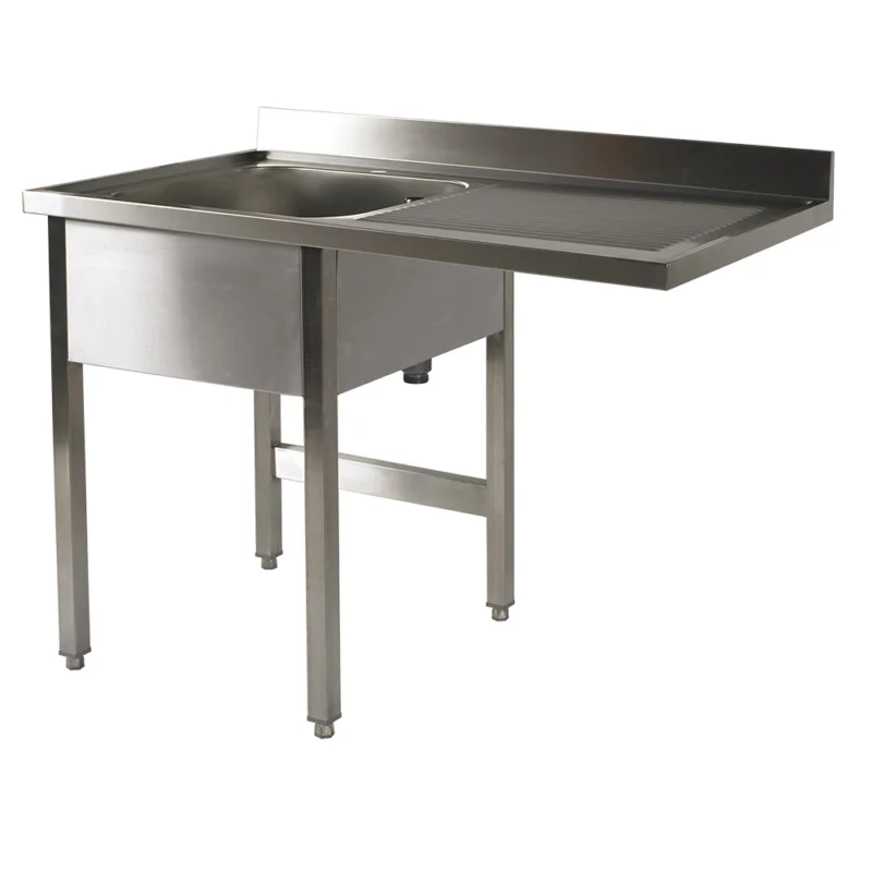 Top Vente Plonge inox 1 bac avec égouttoir à droite 1200x600mm BERTRAND - PL/61215D