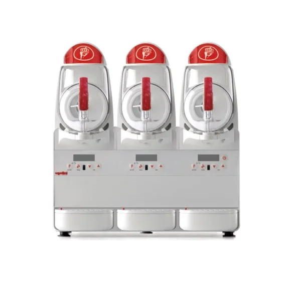 Must-Have Distributeur de granité et frappé 3 cuves double paroi de 6 litres UGOLINI