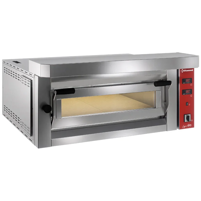 Prix Promo Four à pizza électrique 1 chambre 6 pizzas entièrement réfractaire LARGE DIAMOND