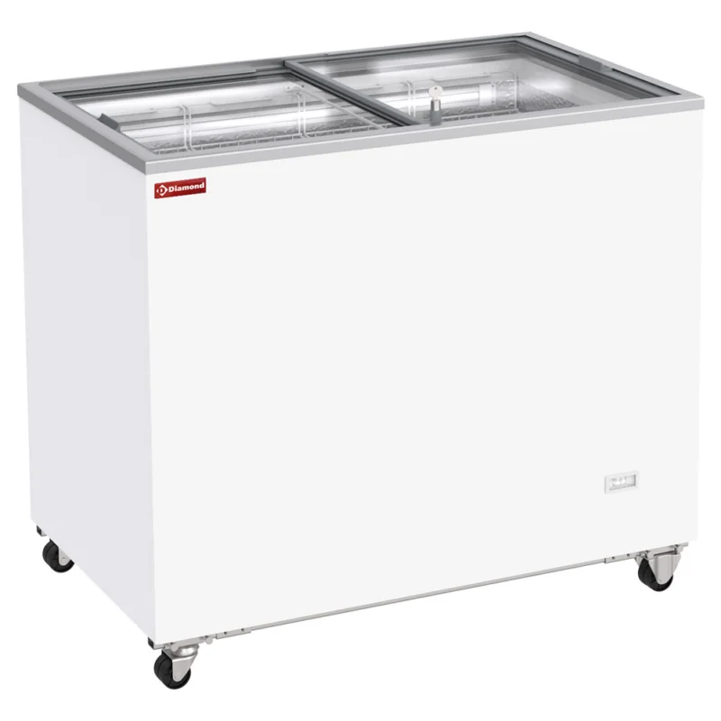 Réduction Congélateur portes coulissantes vitrées 303 Litres DIAMOND