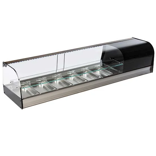Vitrine à tapas réfrigérée 6x GN1/3 MASTRO - TPFR6IA2S Populaire