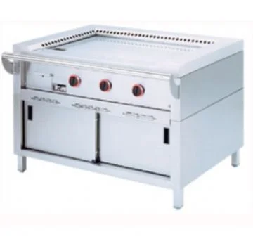 Plancha professionnelle Teppanyaki gaz 3 zones sur armoire DIAMOND Promotion Saisonnière