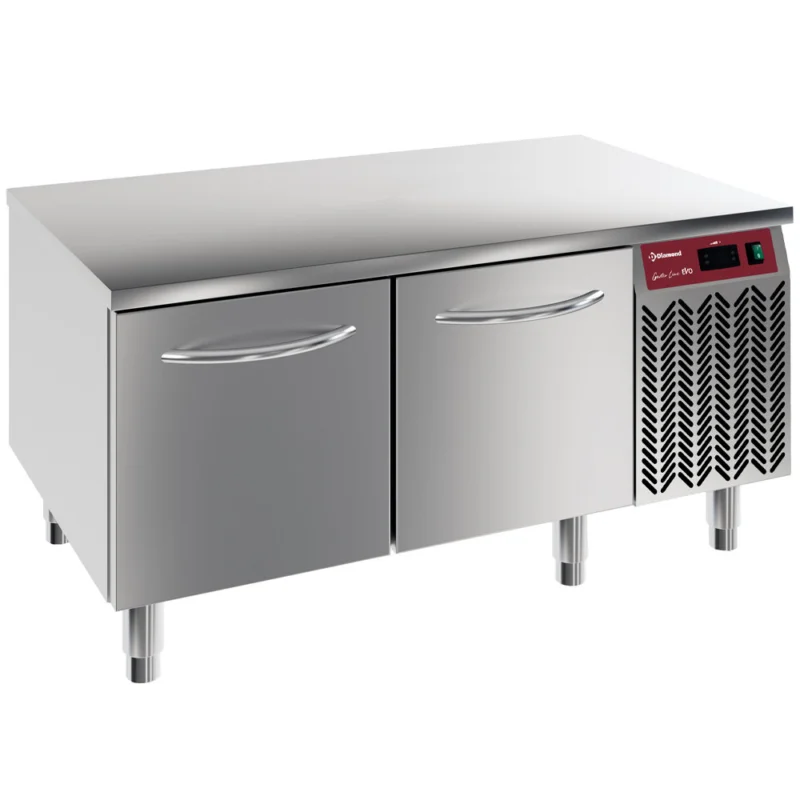 Soubassement réfrigéré 2 tiroirs GN1/1 longueur 1200mm DIAMOND Meilleur Prix