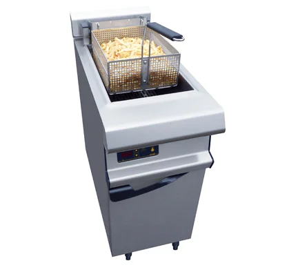 Friteuse professionnelle électrique haut-rendement 20 Litres sur placard CAPIC profondeur 900mm Meilleur Choix