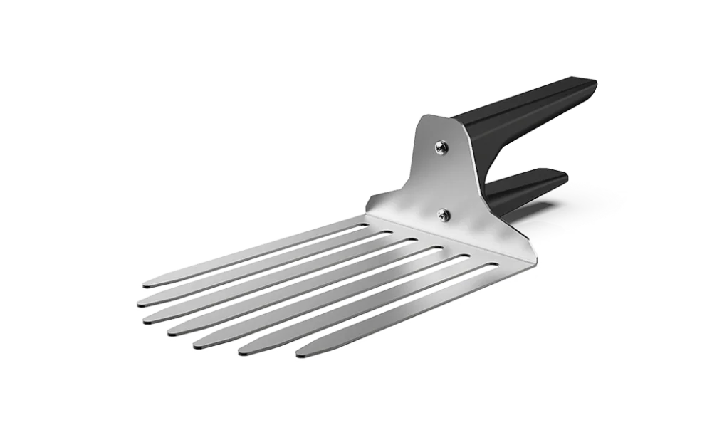 Spatule en aluminium 365 x 300 (l x p) avec poignée ergonomique et système de protection thermique Spatule à dents UNOX Prix Promo