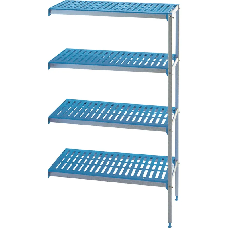 Rayonnage linéaire en aluminium 4 niveaux 1345x400x1750 Commande En Gros