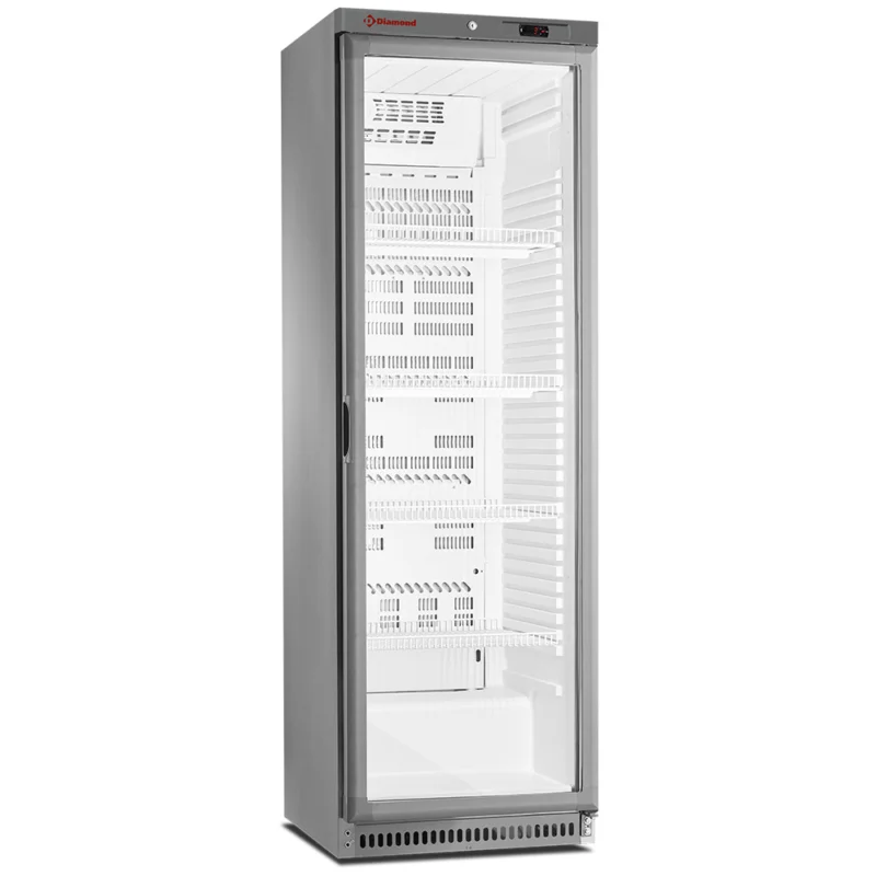 Frigo professionnel positive 1 porte vitrée 400 Litres DIAMOND Bon Marché