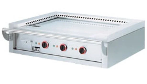 Vente Directe Plancha professionnelle Teppanyaki gaz 3 zones à poser DIAMOND