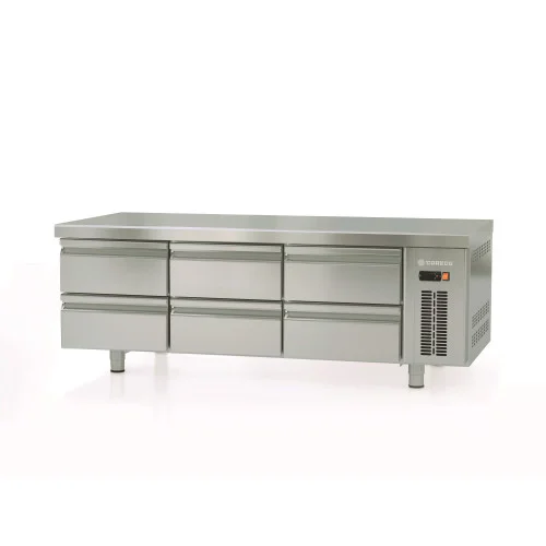 Satisfait Ou Remboursé Soubassement réfrigéré 6 x 1/2 tiroirs longueur 1600mm CORECO