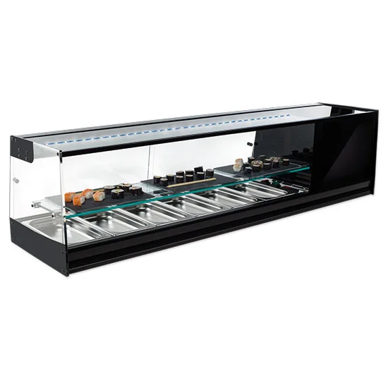 Vitrine à sushi réfrigérée 4x GN1/3 MASTRO - SHSFR4I2S Meilleur Prix