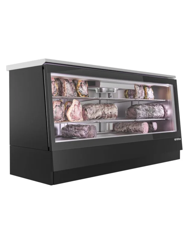 Vitrine de maturation porte vitrée 470 litres noire INFRICO Livraison Gratuite