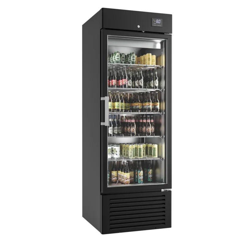 Remise Refroidisseur de bouteilles noir 1 porte vitrée Supercooler INFRICO